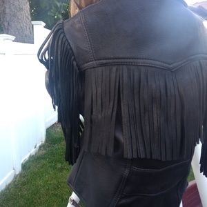 Kid Vintage American Made Leather Jacket Sz5 6 7